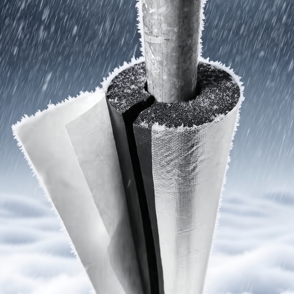 Pipe Insulation Foam - Self-adhesive Open-style Foam Pipe Insulation Sleeve