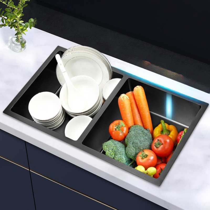 Home Improvement Kitchen Set - Stainless Steel Kitchen Sinks Nano Black
