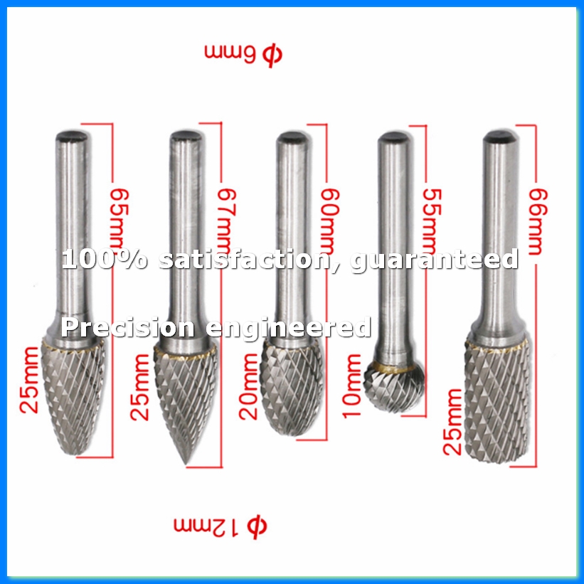 Drill Bit Set - Carbide Rotary Burr Set 12MM Head