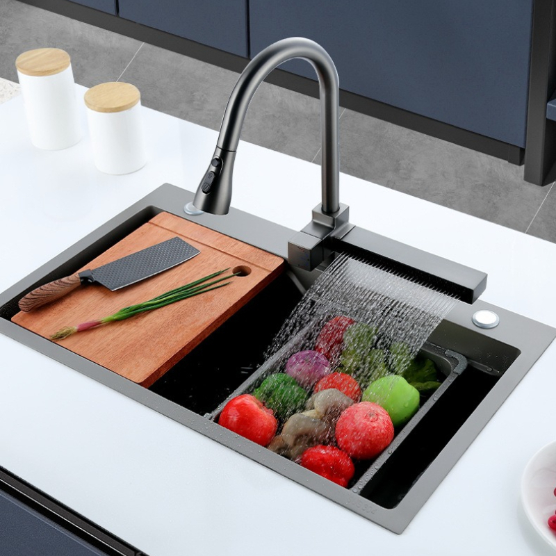 Home Improvement Kitchen Set - Stainless Steel Kitchen Sinks Gun Gray