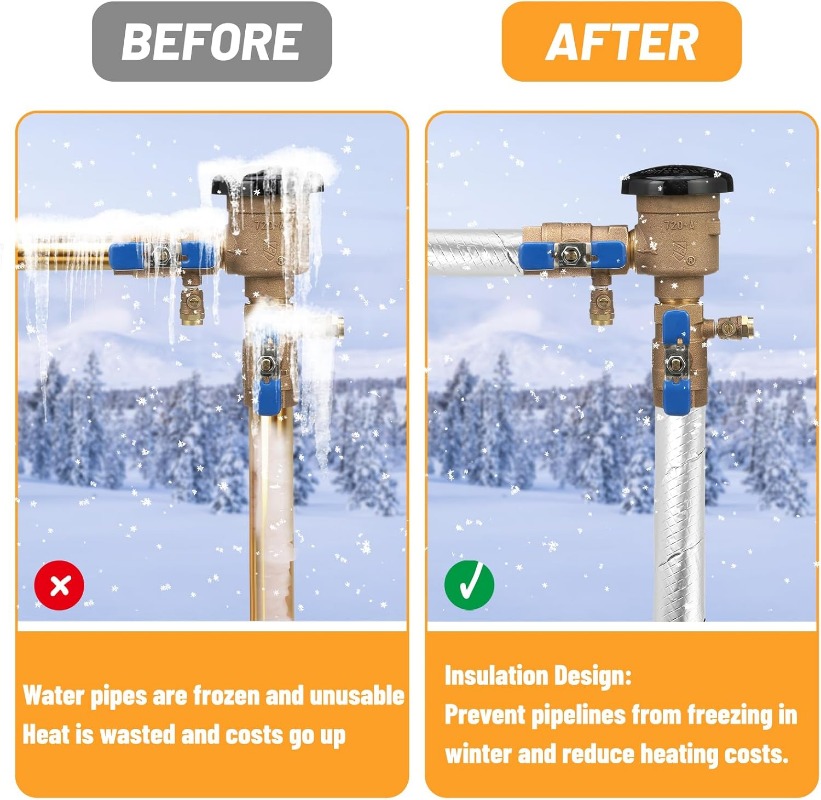 Winter Pipe Wrap Insulation 32 - Pipe Insulation Foam review and price