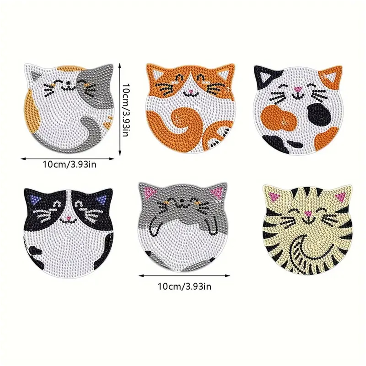 6 Pieces/set DIY Cat Rhineston - Home Improvement Kitchen review and price