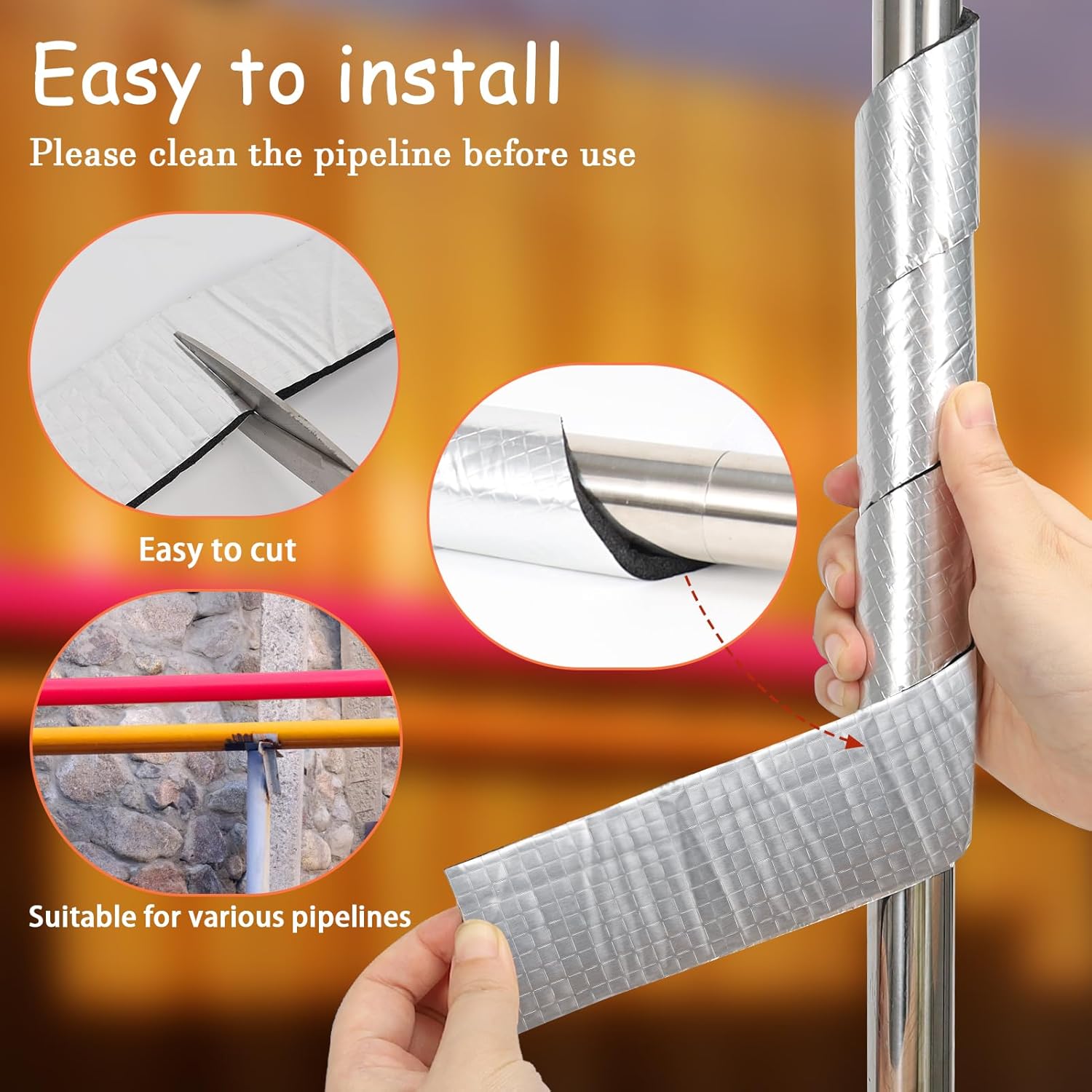 Pipe Insulation Wrap Self Adhe - Pipe Insulation Foam review and price