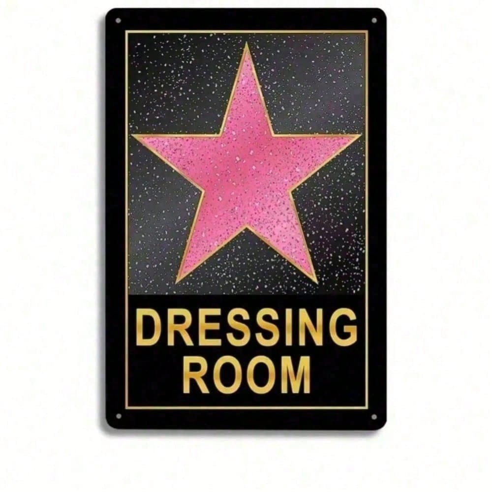 Pink Star Aluminum Tin Sign Ae - Home Improvement Show review and price