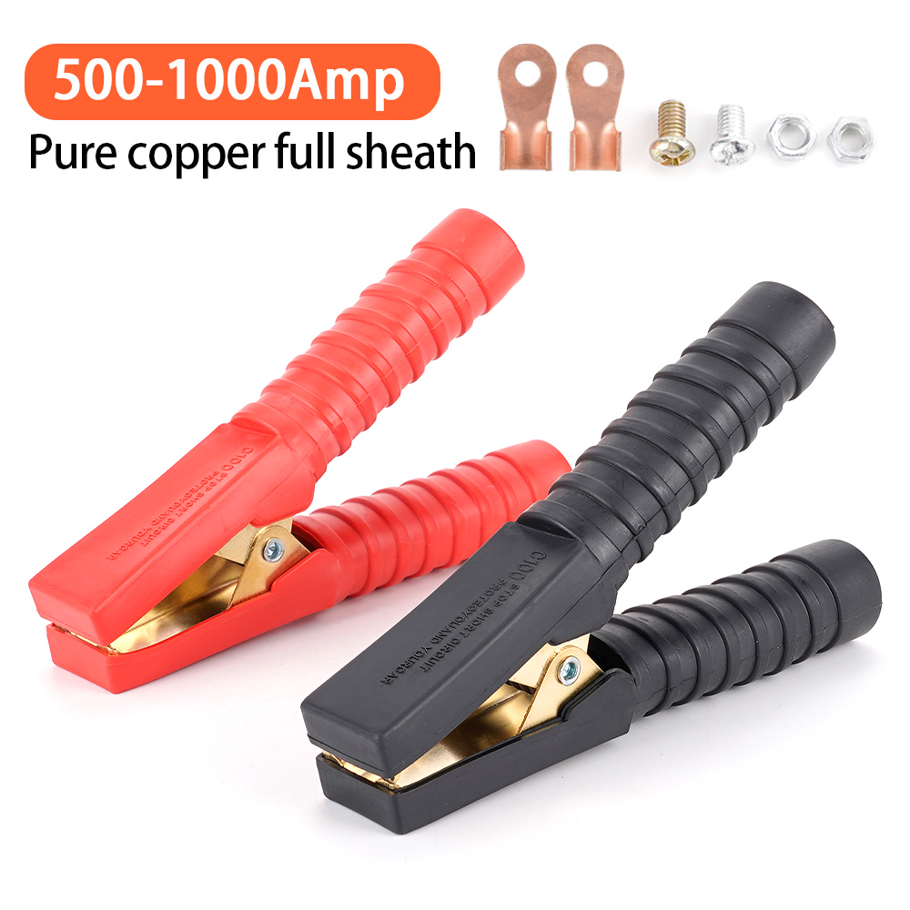 2Pcs Large 500A-1000A Alligato - Cable Staple Clip review and price