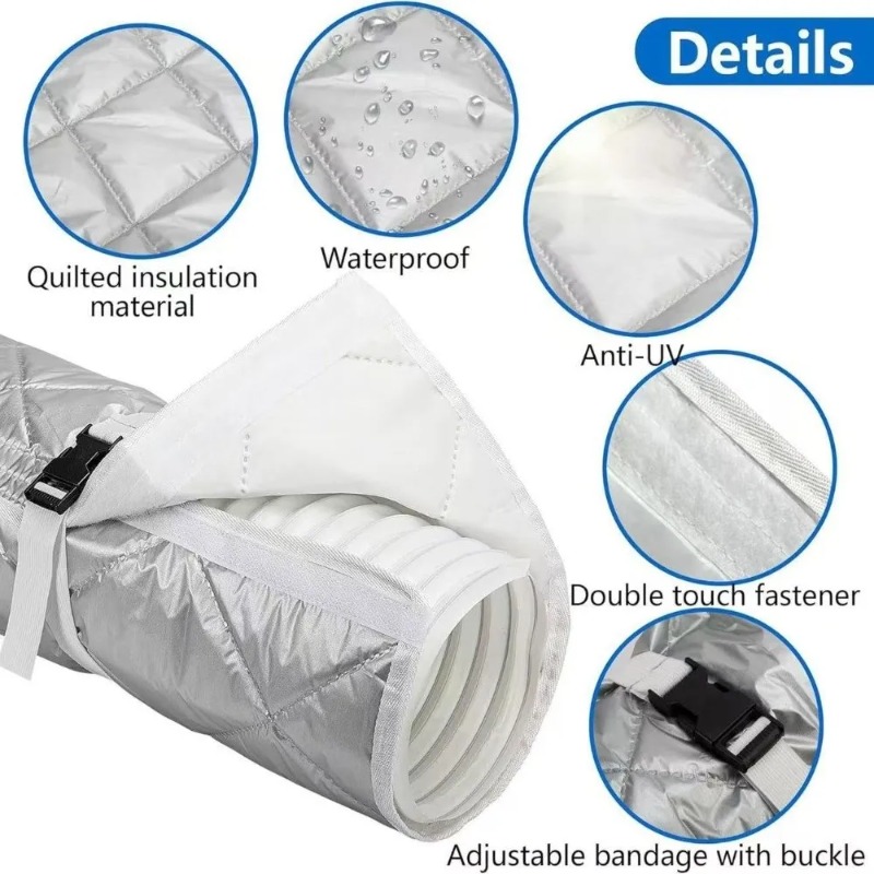 1PC Universal AC Hose Insulati - Pipe Insulation Foam review and price