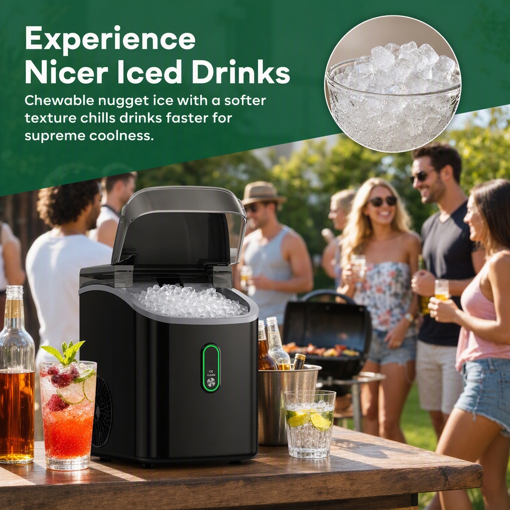 Nugget Ice Makers Countertop w - Home Improvement Kitchen review and price