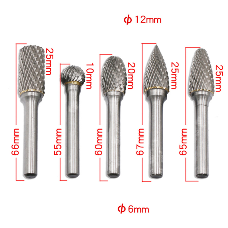 Carbide Rotary Burr Set 12MM H - Drill Bit Set review and price
